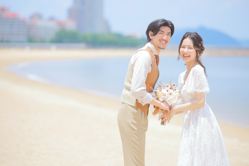 『シーサイドももち海浜公園』海ロケ