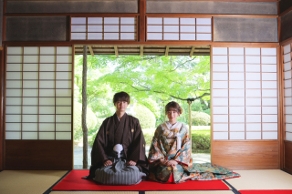 『松風園』和装ロケ