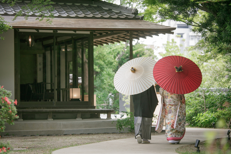 高宮庭園茶寮 歩幅を合わせて