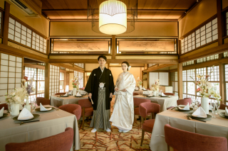 高宮庭園茶寮　大広間での撮影について