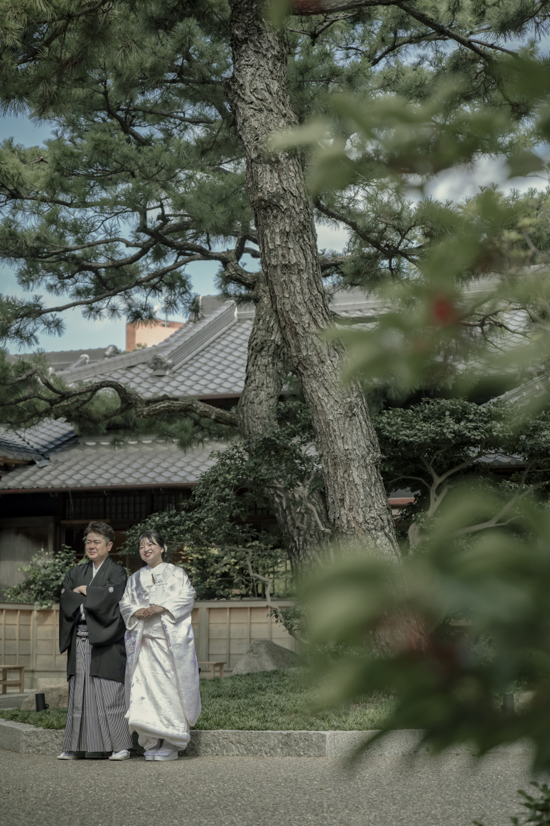 高宮庭園茶寮　夏の青空が導く門出