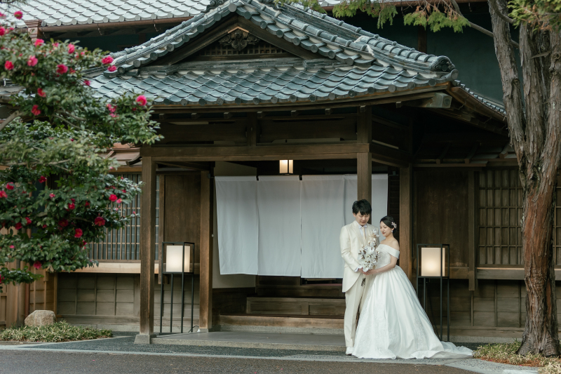 高宮庭園茶寮　冬花が祝福する日