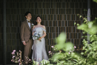 高宮庭園茶寮　ドレスと庭園