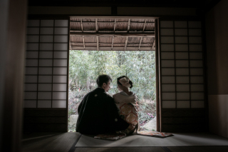 高宮庭園茶寮 光によって変わってゆく撮影