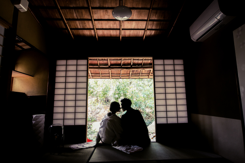 高宮庭園茶寮 和装に包まれたふたりのカタチ