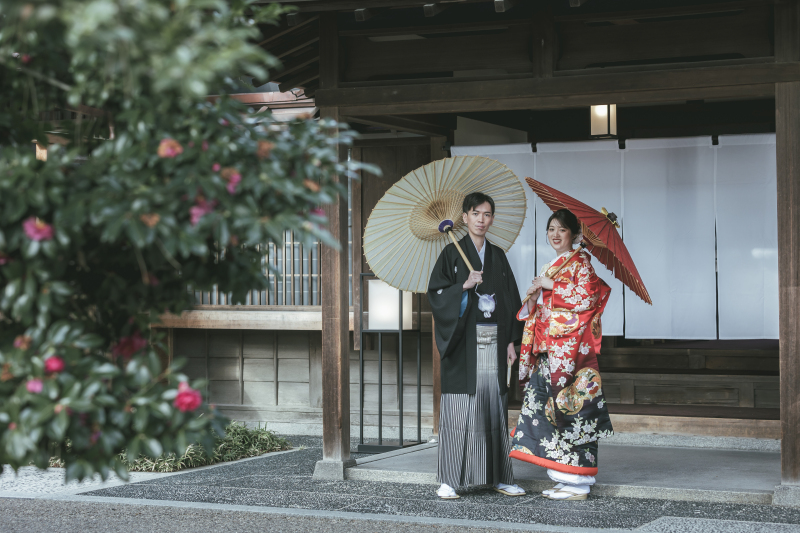 高宮庭園茶寮　冬花が祝福する日