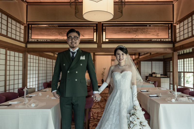 高宮庭園茶寮　伝統感じる空間と麗しい衣裳