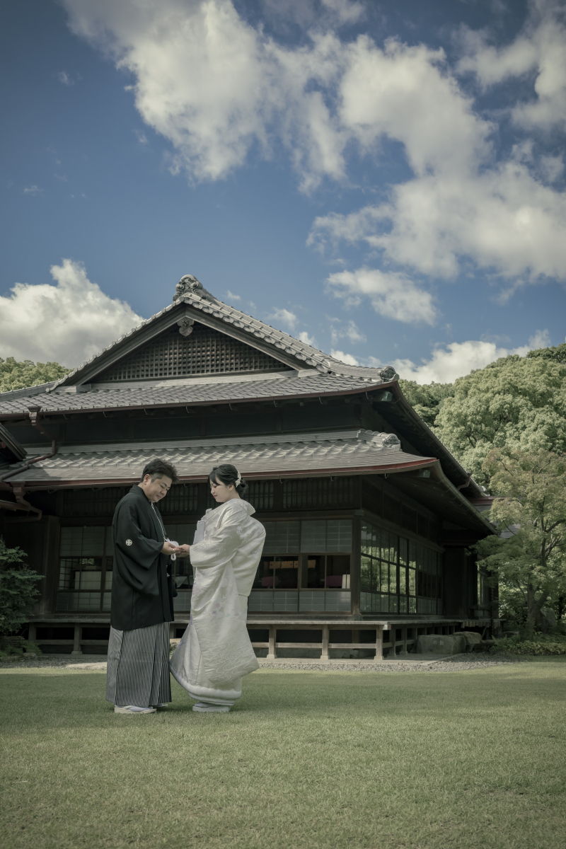 高宮庭園茶寮　夏の青空が導く門出