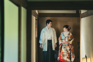 高宮庭園茶寮　視線が語るもの