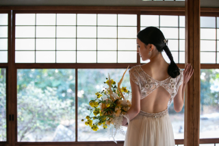 高宮庭園茶寮 後ろ姿の撮影も