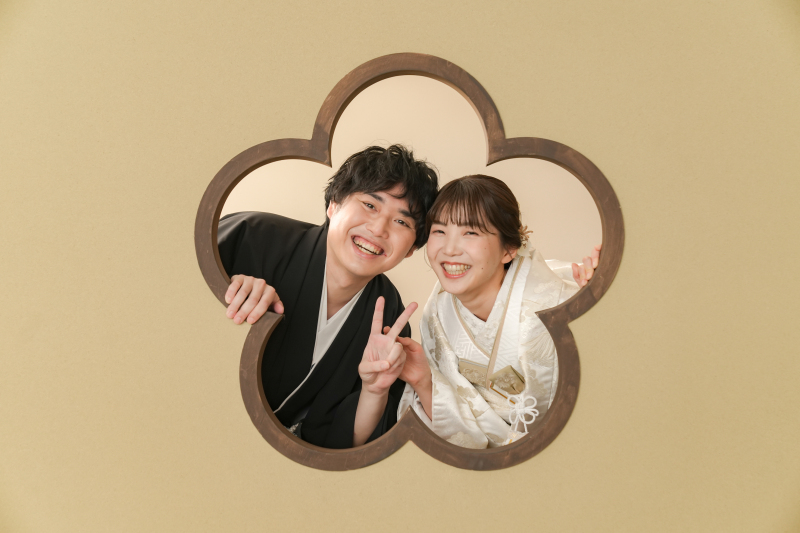 屋内庭園での和装撮影♪