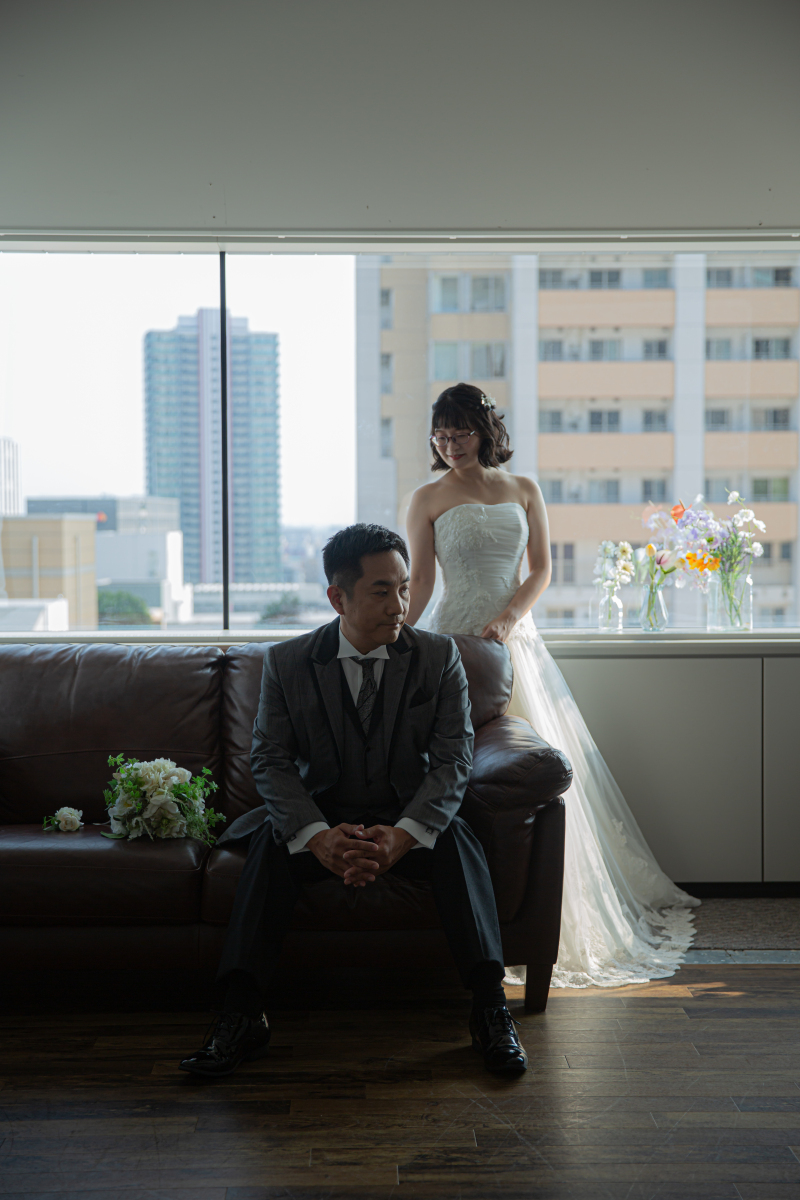 洋装ハウススタジオでの前撮り