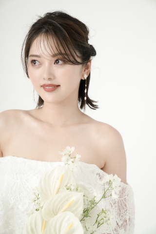 艶肌メイク×ハーフアップアレンジ