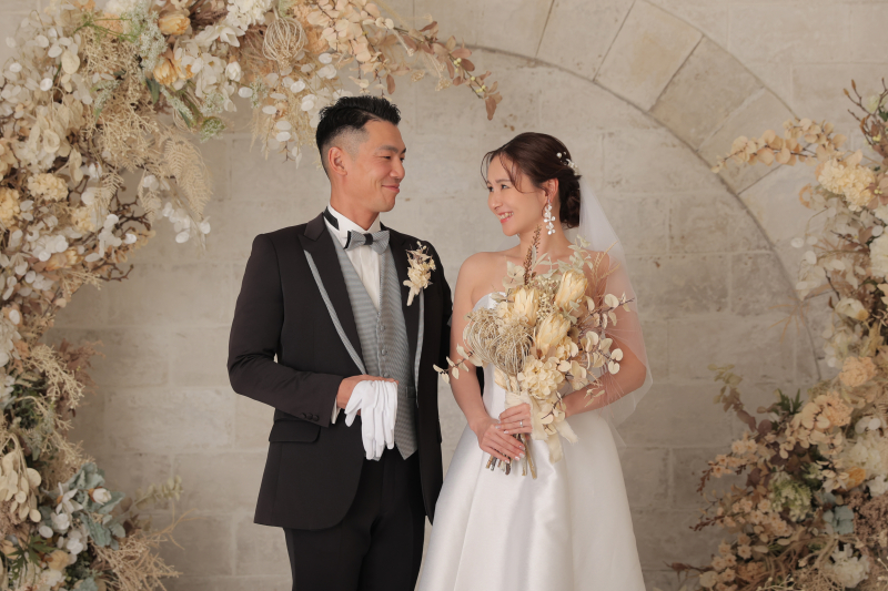 和装も洋装もお二人らしさ全開！