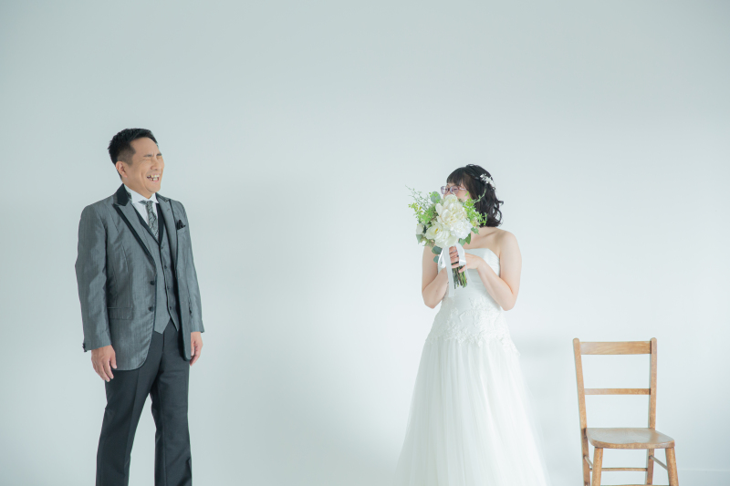 洋装ハウススタジオでの前撮り