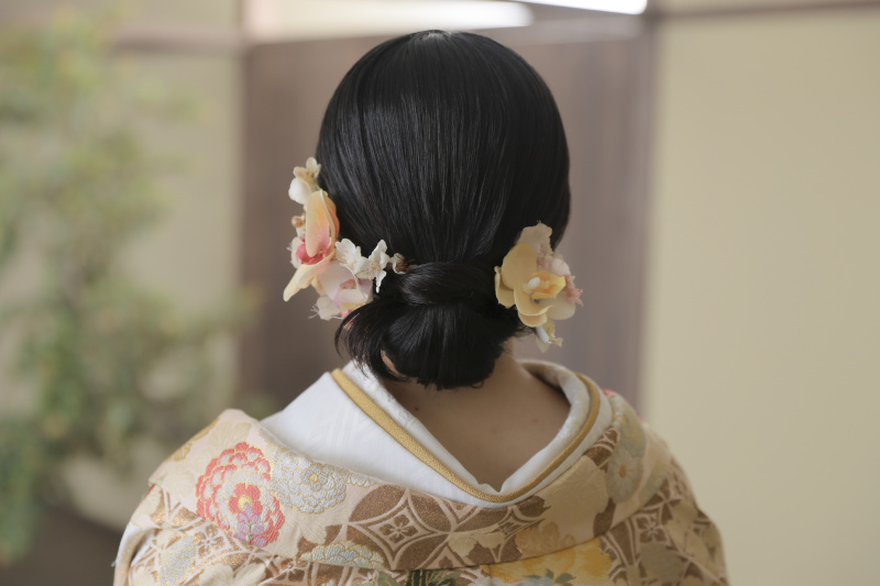 屋内庭園での和装撮影♪