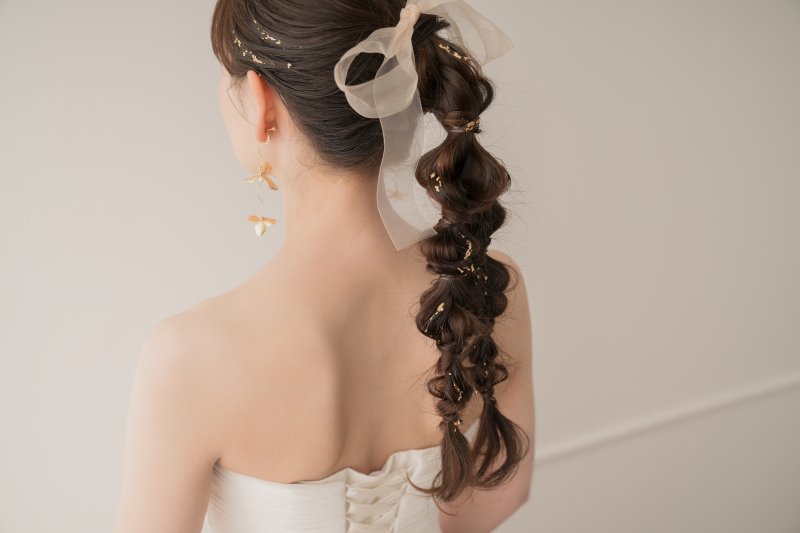 ロングヘアアレンジ!編みポニー♡