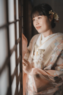 色打掛からレース打掛にチェンジ♪