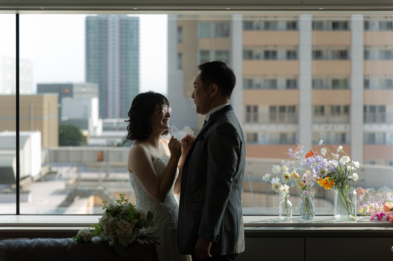 洋装ハウススタジオでの前撮り