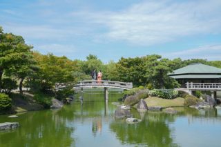夏の大仙公園ロケーション撮影