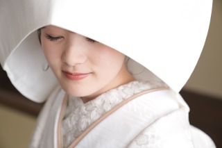 綿帽子 × つるんとシニヨン♪♪