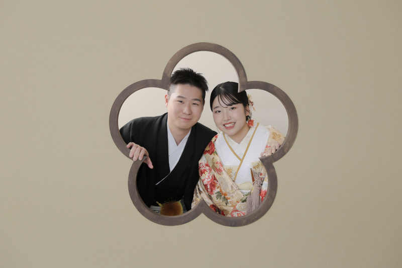 屋内庭園での和装撮影♪