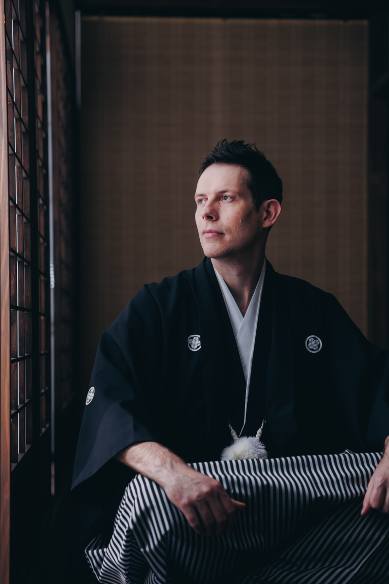 白無垢ヘアと黒紋付