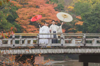 雨ロケ！奈良公園和装ロケーション