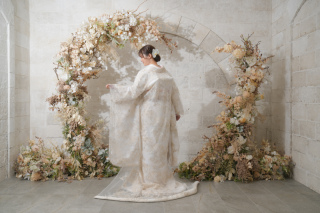 レースの打掛【MARLE】での撮影♪