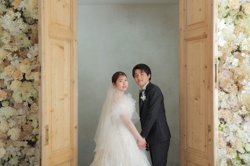 和装+洋装のダブル撮影に密着!屋内庭園&チャペルスタジオ