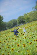 万博記念公園で夏ロケ！