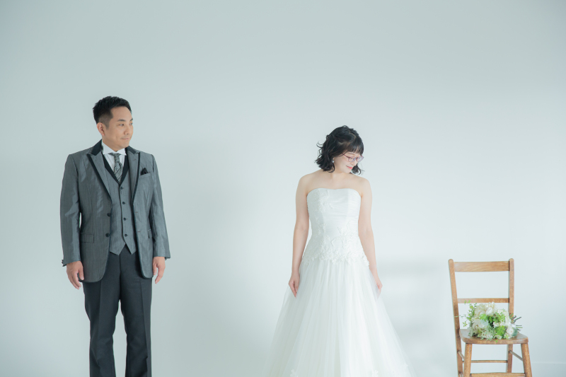 洋装ハウススタジオでの前撮り