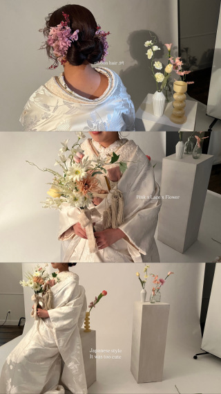 白無垢のコーディネート&ヘアスタイルをご紹介♪