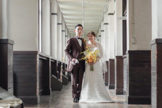 お二人の思い出の場所でウエディングフォト