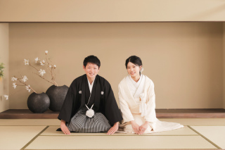 屋内庭園スタジオでの和装撮影！