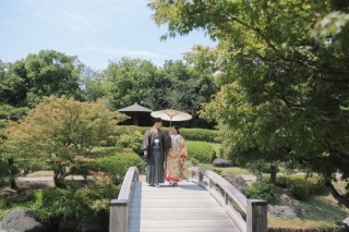 緑いっぱいの大仙公園撮影