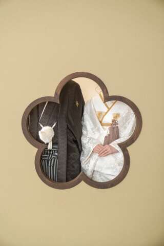 和庭園 × 白無垢コーディネート