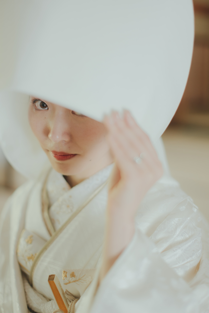 和装ヘアメイク！綿帽子もかぶって雰囲気チェンジ！