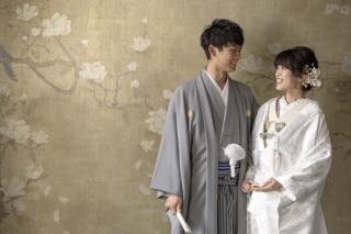 スタジオでの白無垢和装撮影！