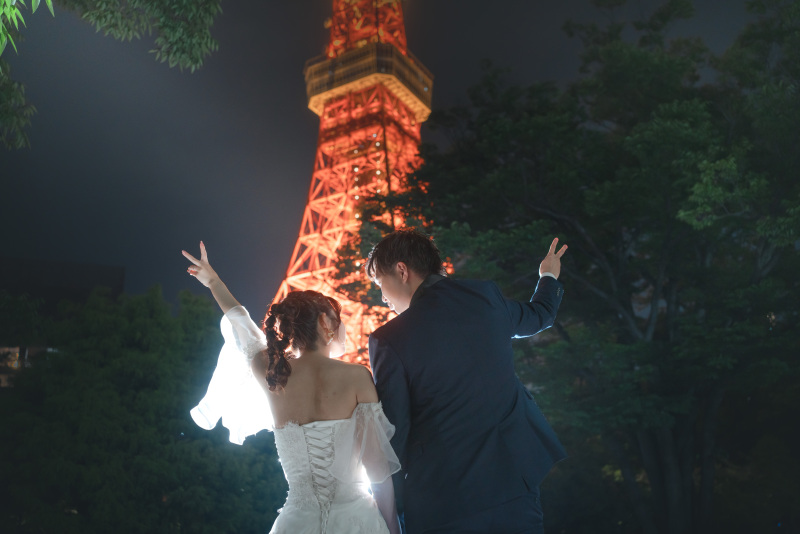 【撮影ロケーション:東京タワーのライトアップ】東京の代名詞とともに☆
