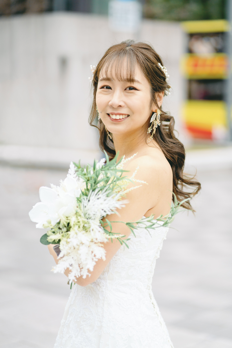 花嫁さんのヘアアレンジは前髪が大事！