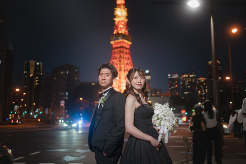 【撮影ロケーション:東京タワーのライトアップ】東京の代名詞とともに☆