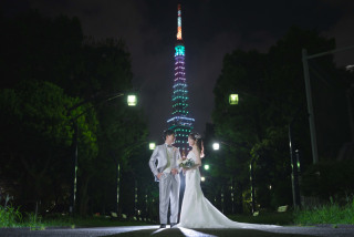 【撮影ロケーション:東京タワーのライトアップ】夜の魅力をふたりだけに
