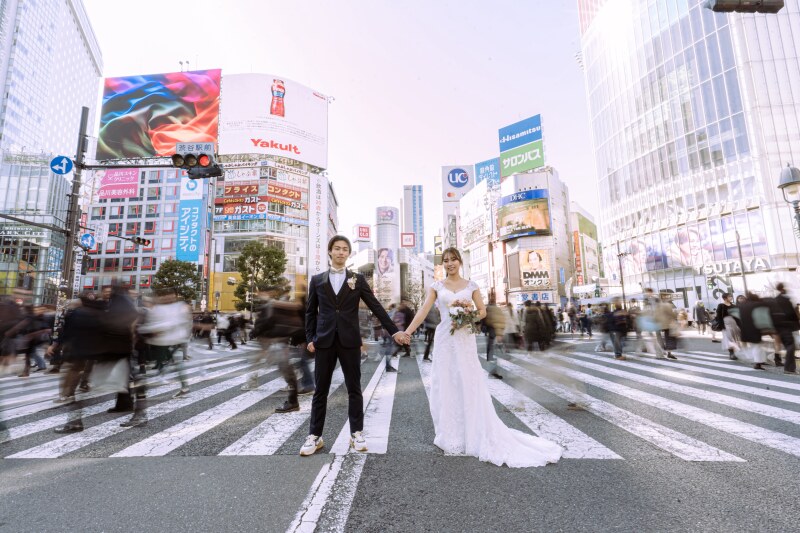洒脱な"ストリート"フォトウェディング