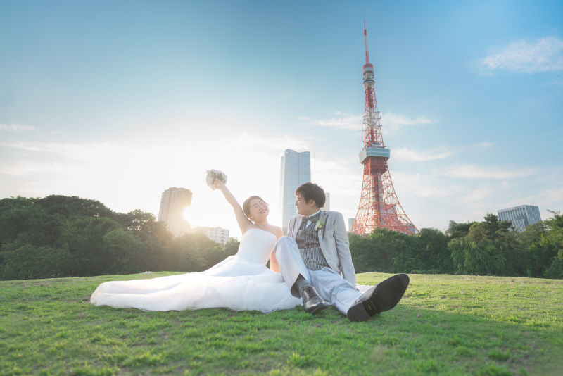 【ストリートフォトウェディング】リラックスした雰囲気で撮影はいかがですか♪