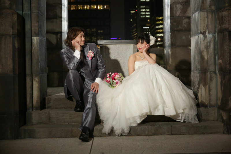 同じポーズで・・