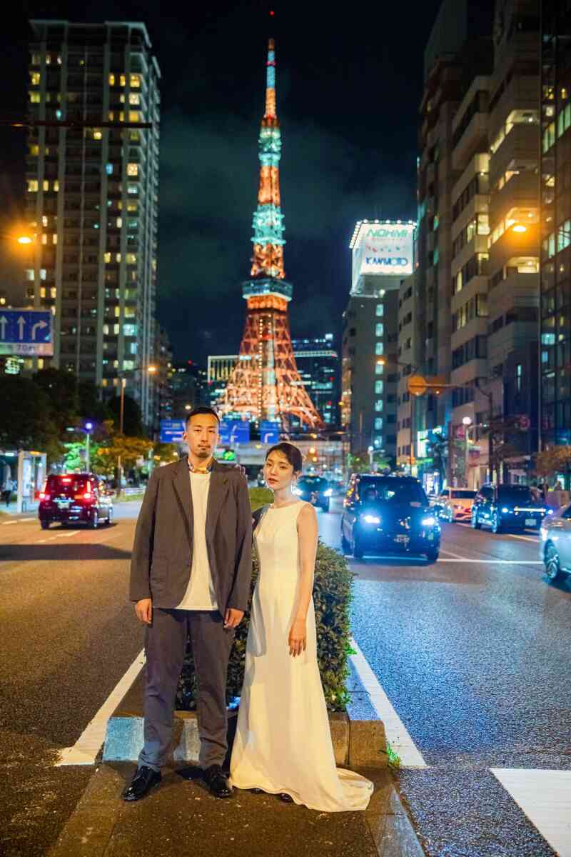 11月突入♪東京タワーの前で