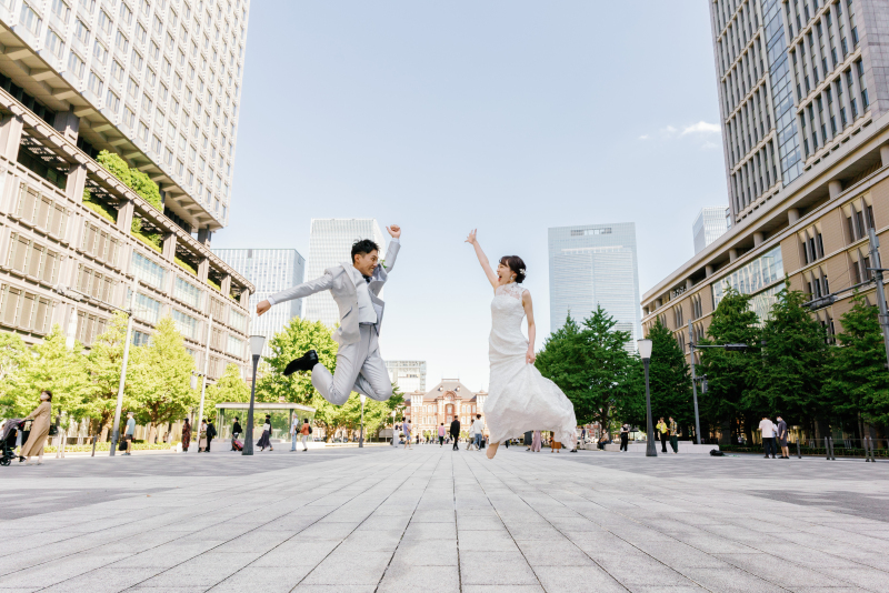 東京駅周辺は夜だけじゃない！明るい時間帯の撮影も♬