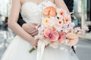 二人の想いをブーケにこめて