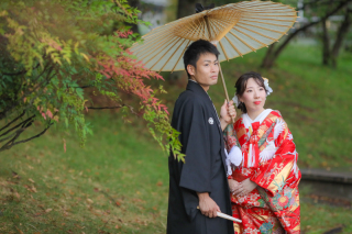 紅葉の葉、色づいてきました